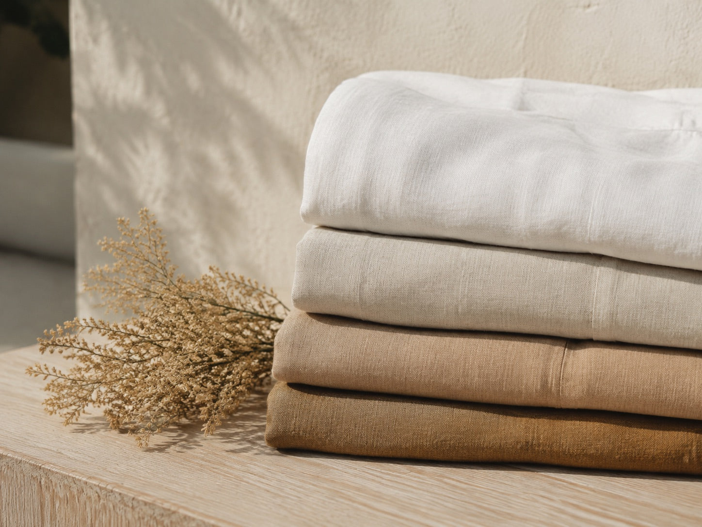 Folded Serenacoast linen